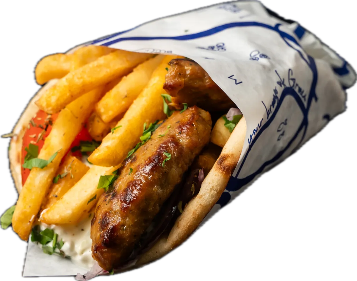 Bifteki Pita, Geflügel-Hacksteak