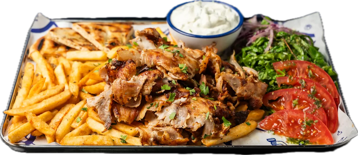 Gyros Teller, Schwein oder Hähnchen
