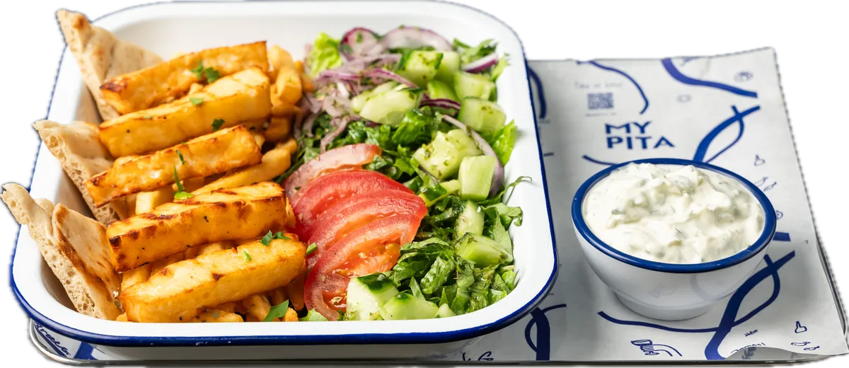 Halloumi Teller, Fünf Stück Halloumi